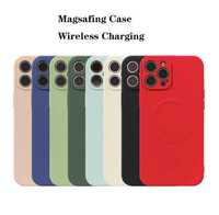 Husa cu microfibra MagSafe pt. iPhone 13 , 13 Pro, 13 Mini, 13 Pro Max
