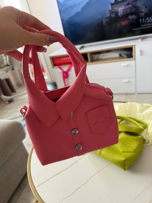 НОВИ чанти розова и зелена