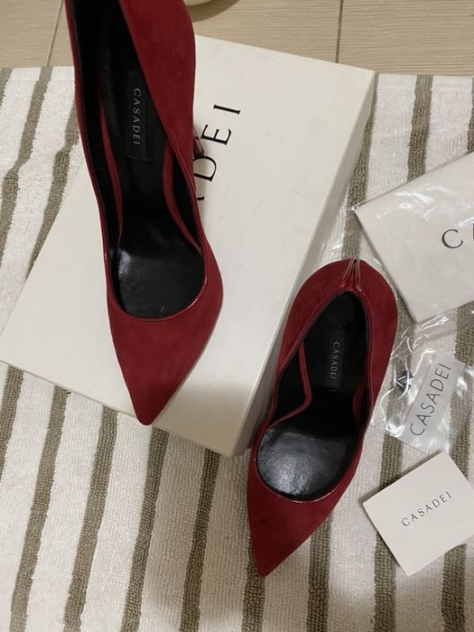 pantofi casadei piele intoarsa