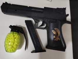 Pistol cu bile copii, pistol + bile incluse 250buc, Oferta limitata