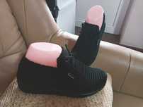 Încălțăminte croșetată manual pe talpa ortopedica ,mărimea 37(24,5cm)