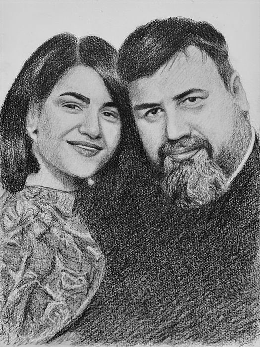 Desene in creion Portrete la Comanda