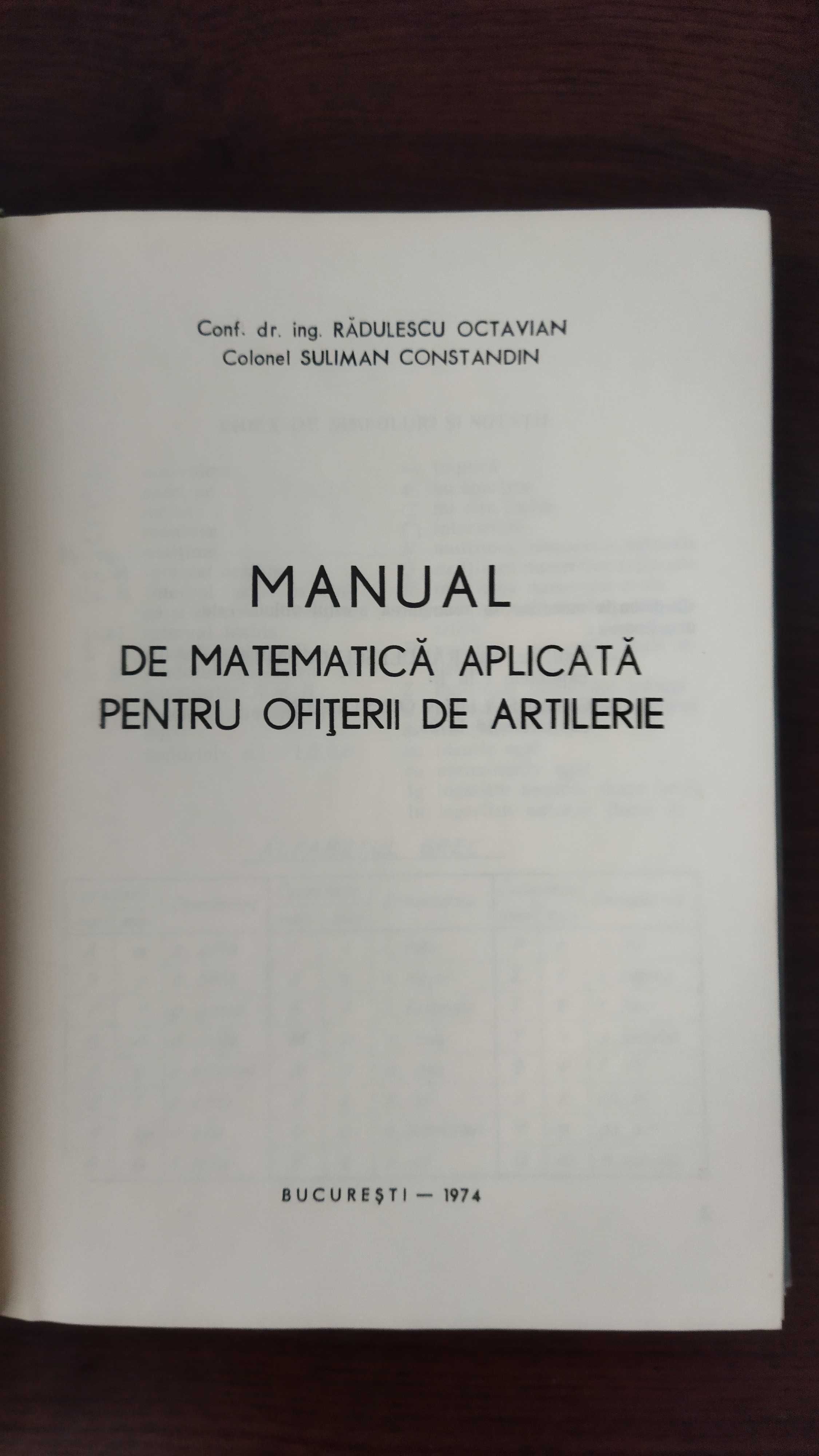 Carti militare, manuale pentru ofiteri 1974-1976