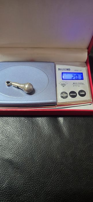 Pandant microfon argint 20 gr