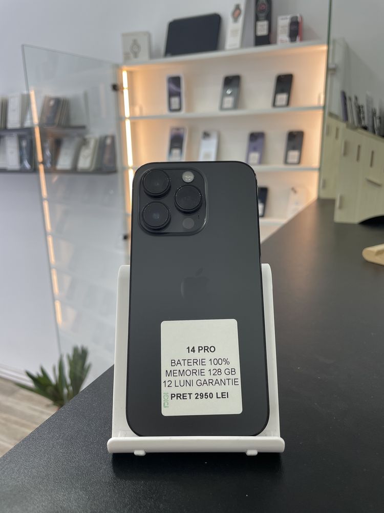 MAGAZIN: iPhone 14 Pro, Baterie 100%, 128 GB, GARANTIE