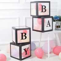 Коробка с буквами «B A B Y” в черном цвете