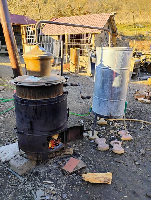 Vand cazan de țuică 100 L basculant cu amestecător – complet, funcțion