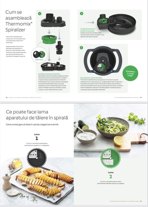 Vand Cutter Thermomix (razatoare)+Spiralizer