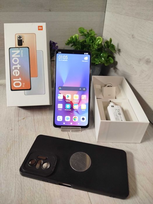 Xiaomi Redmi Note 10 Pro – Отличен в Пълен комплект 128gb/6gb+5gb