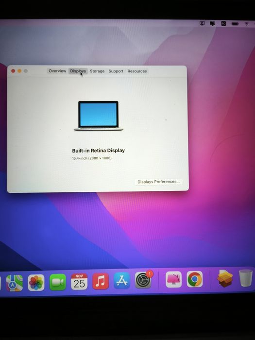 Macbook pro a1398 i7 16gb