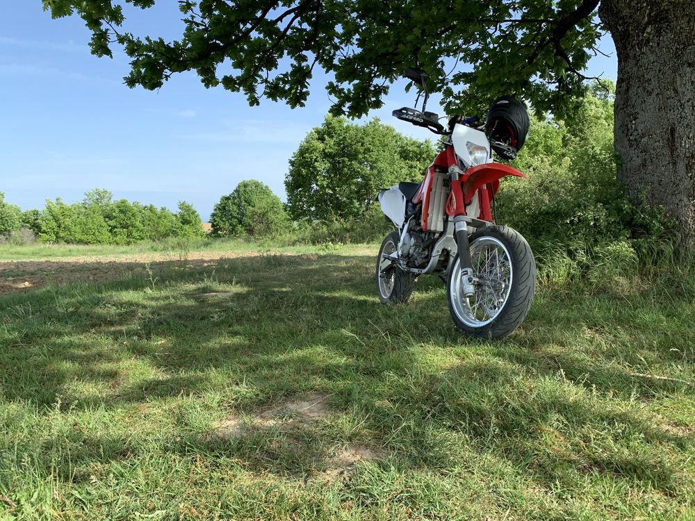 Honda XR 650 R Supermoto inmatriculat A2, schimb cu ATV