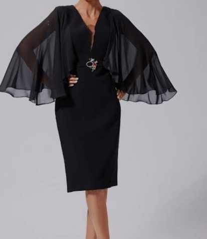 Rochie eleganta Francia Neagra