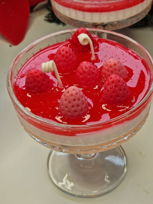 Lumânare jeleu zmeura