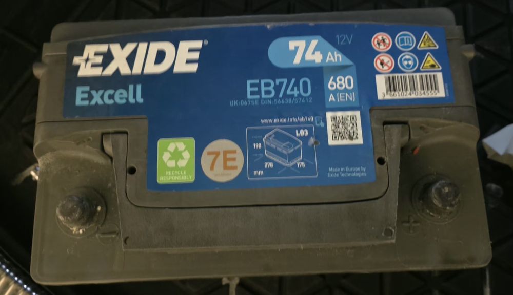 Акумолатор 74 Ah EXiDE!