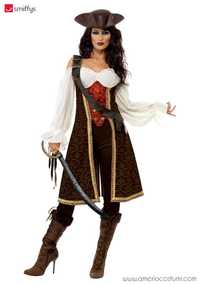 Costum carnaval de pirat pentru femeie , marimea M