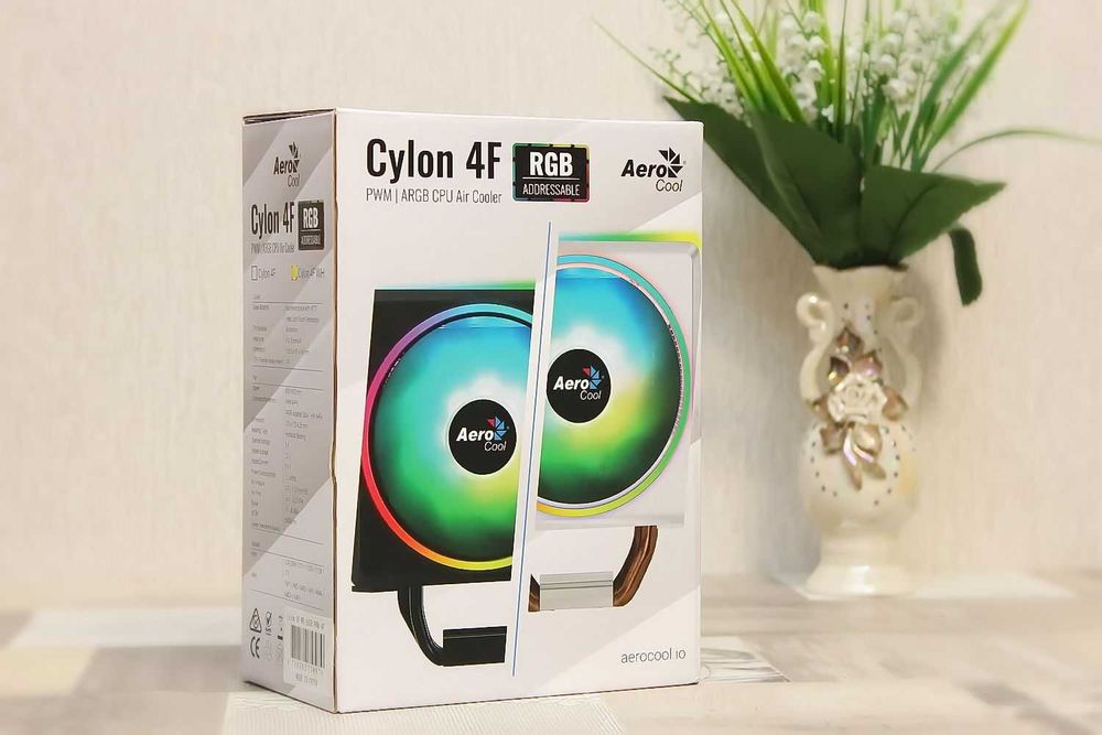 Новый Кулер для процессора Aerocool Cylon 4F WH ARGB PWM 4P