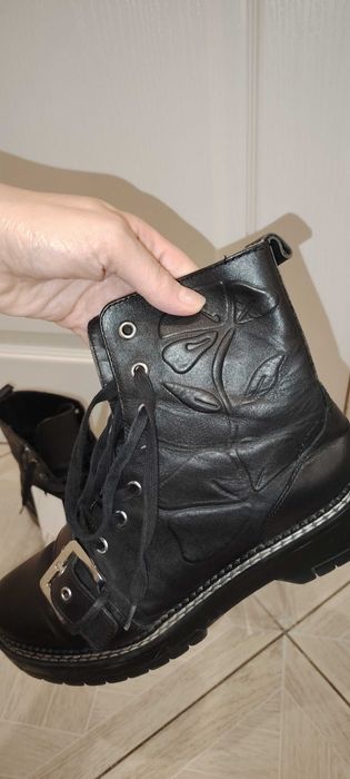 Боти Zara естествена кожа