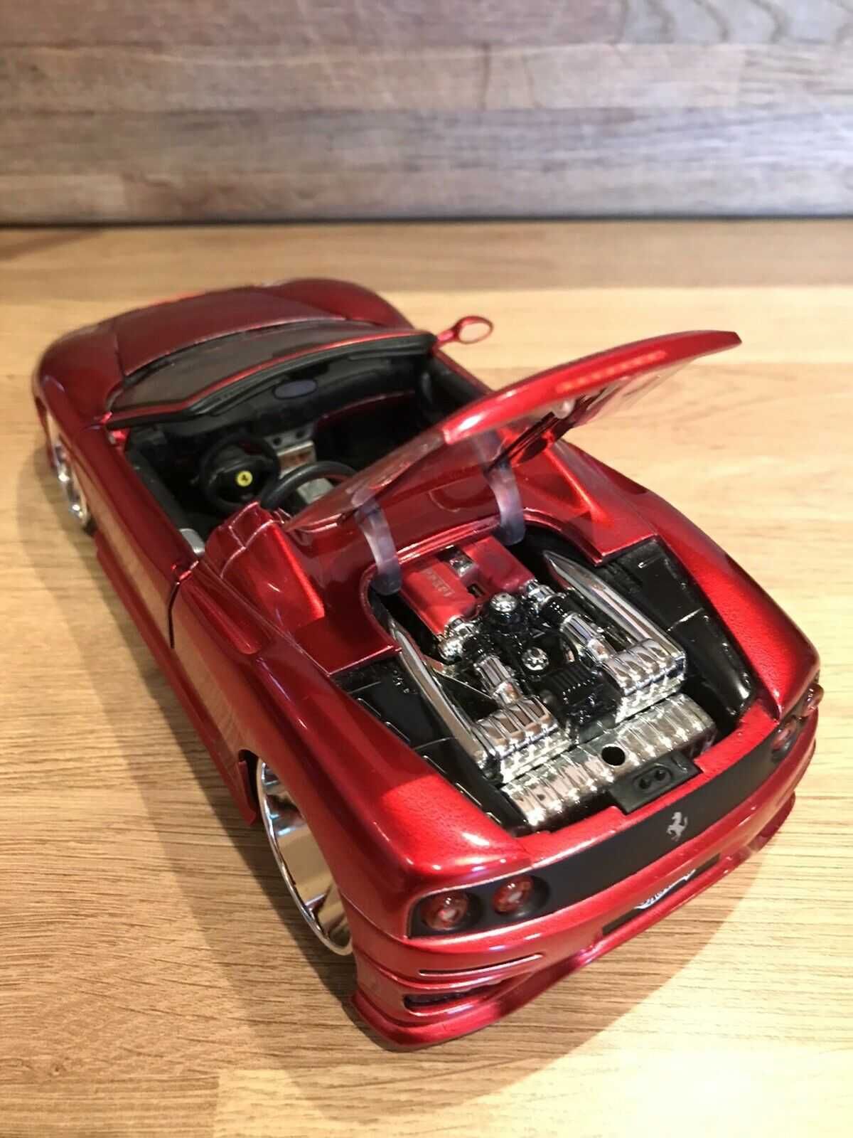 Метална количка Hot Wheels Ferrari 360 Spider 1/24 Dropstars Custom