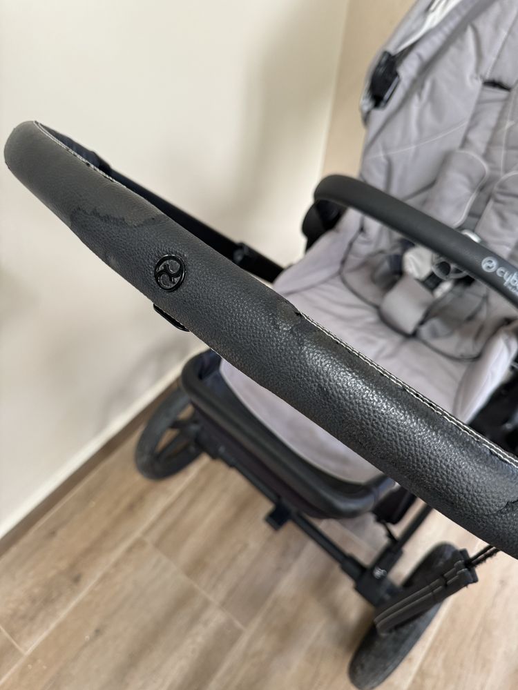 Количка Cybex Priam 3 soho grey +чадър Cybex