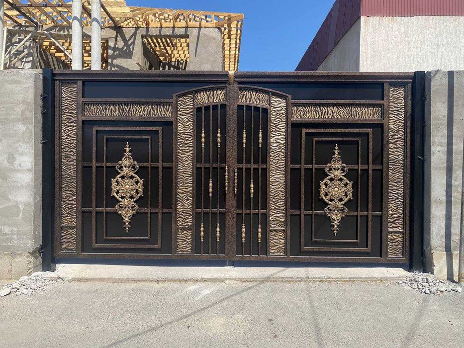 Ворота Распашные Откатные Забор Продажа Металл Алматы Недорого