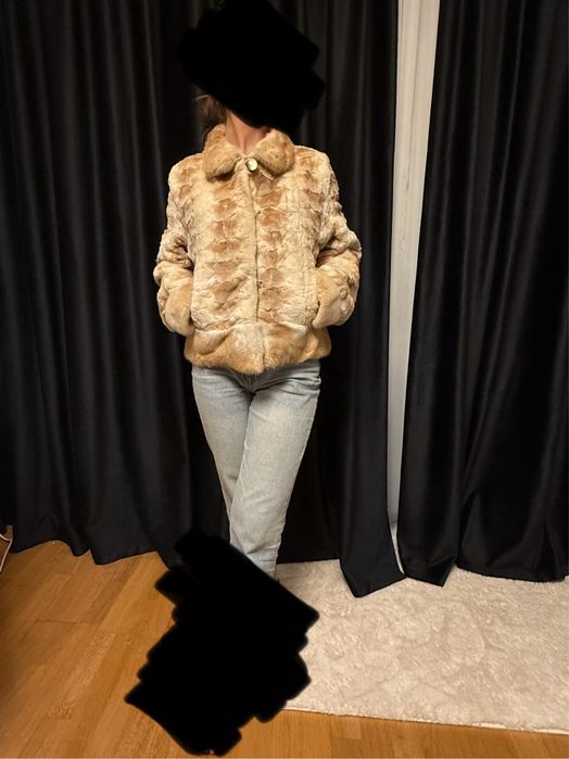 Blana naturala de nurca tunsa si vizon