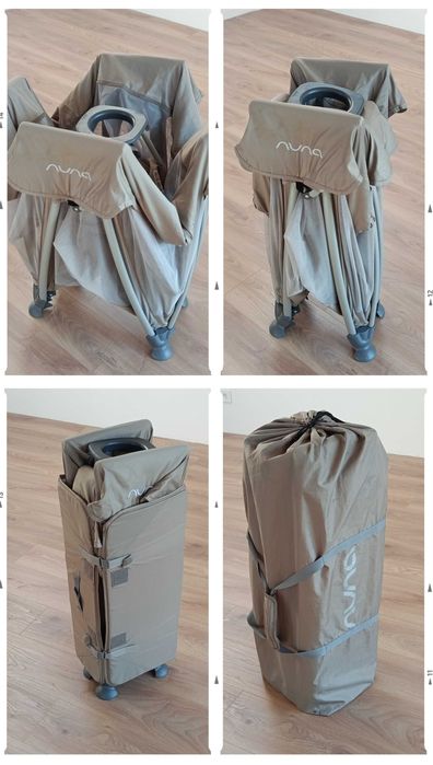 Patut Nuna Sena Sand cu masuta de infasat, saltea cocos si pilota