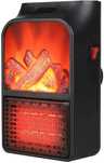Электрокамин VIVAGOODS Flame Heater черный/Обогреватель
