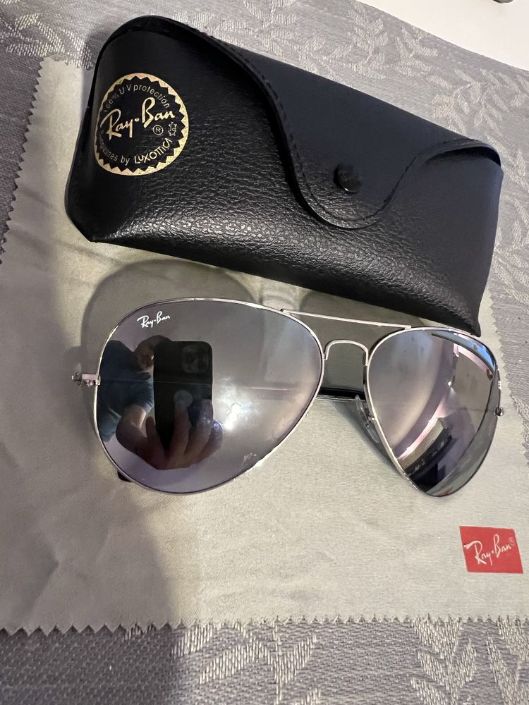 Ochelari de soare Ray Ban Aviator - (zgarietura pe lentila stanga)