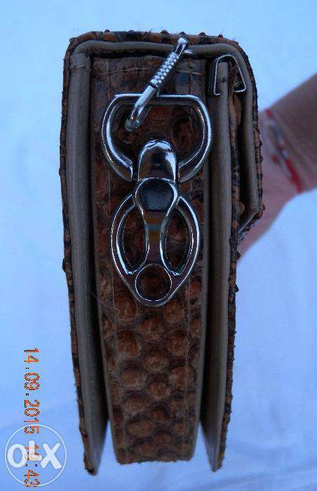 Geantă/Posetă PIELE sarpe PITON 100%–Exotic Skin–HandMade–NOU!