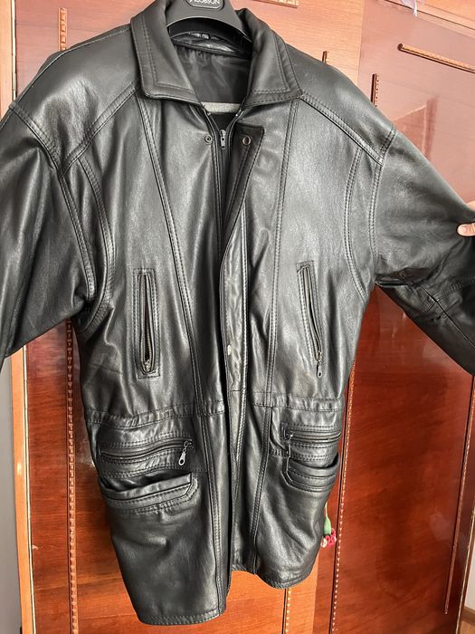 Geaca piele barbati, model vintage