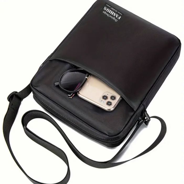 -15%Промоция•Универсална куриерска пътна чанта /Черен Оксфордски плат!