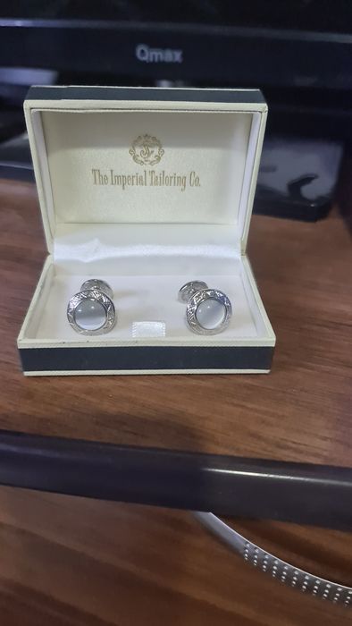 Серебренные запонки для костюма