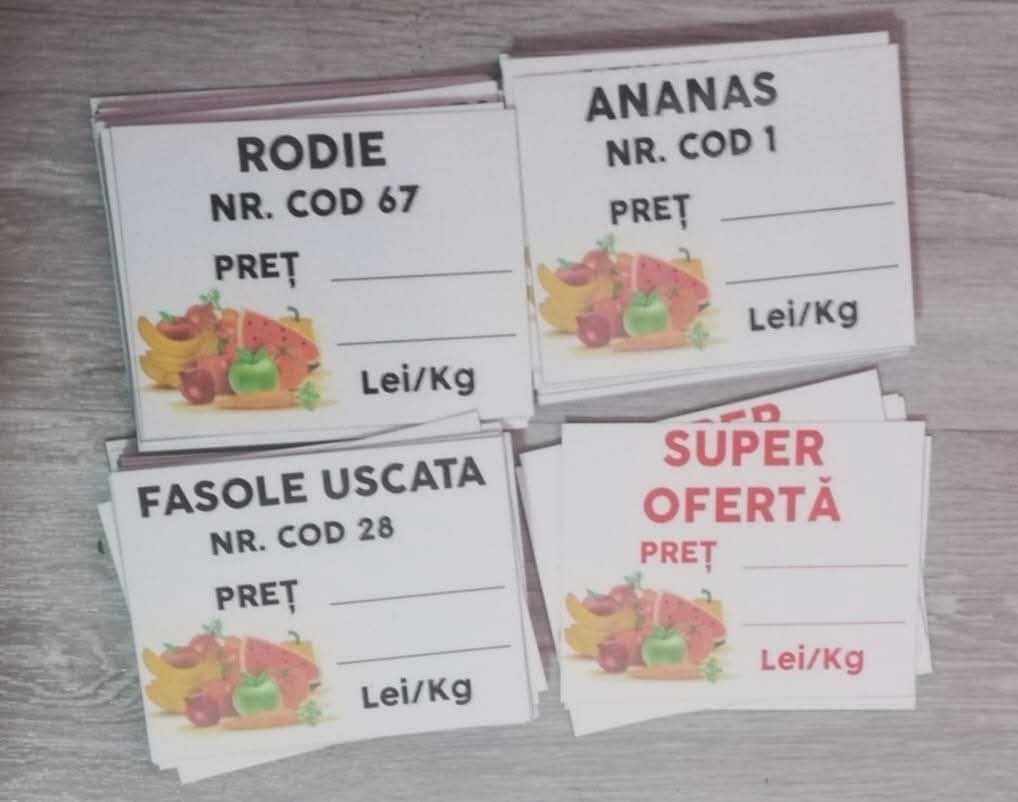 Cărți de vizită, pliante, flyere etichete, căni, tricouri