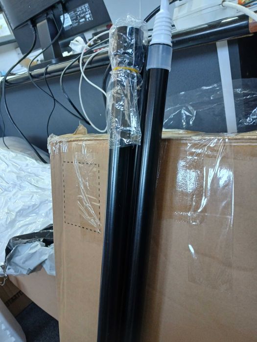 Bara extensibila perdea, 180-270 cm, negru, fara suporti