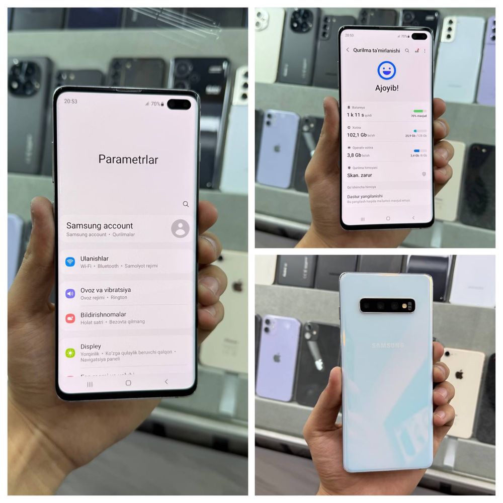 Samsung S10+  8/128gb ideal