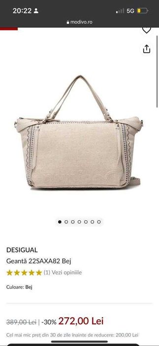 Geanta Desigual 22SAXA82 Bej