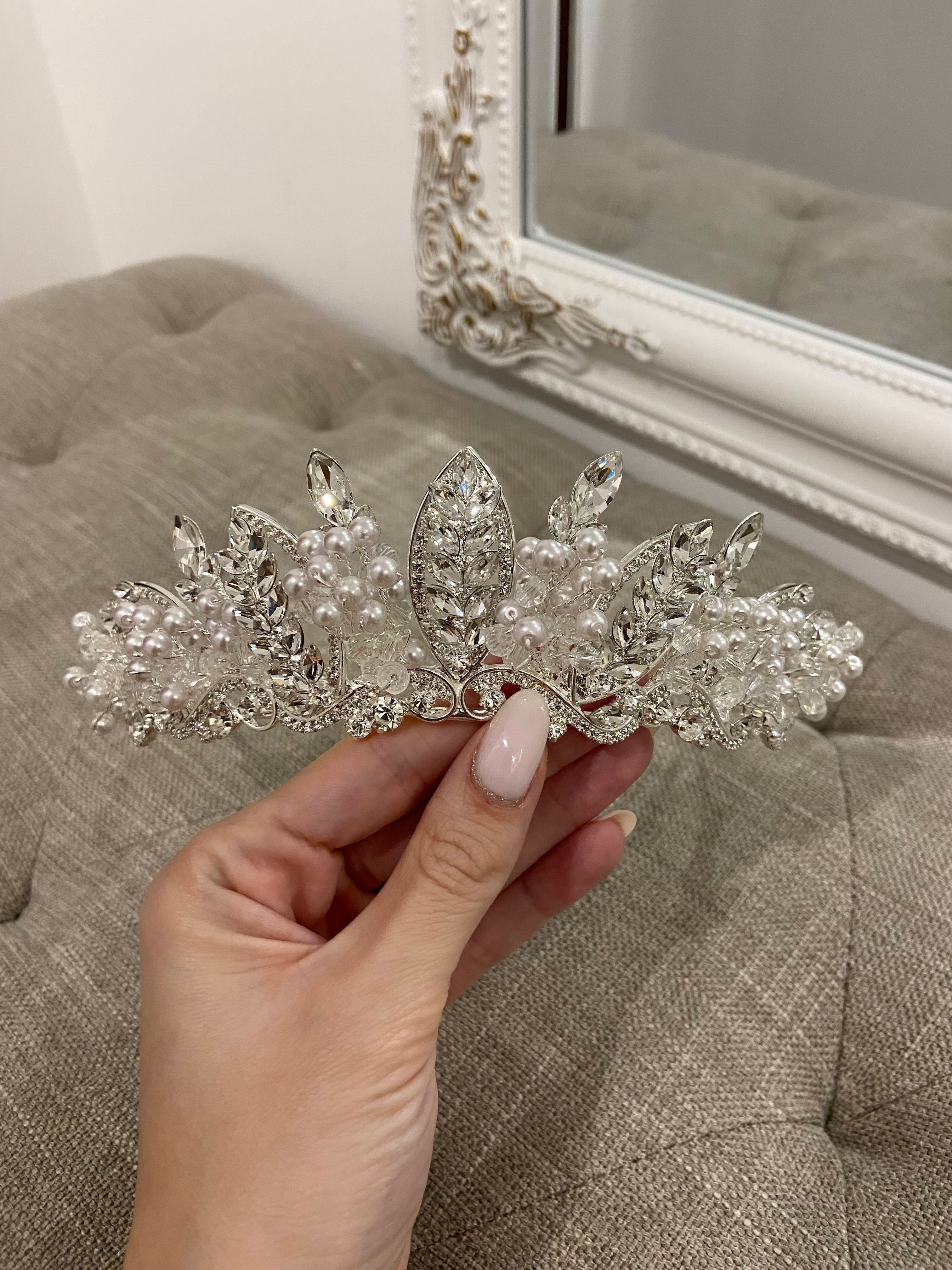 Diadema mireasa premium, Glamadea, Elemente Swarovski