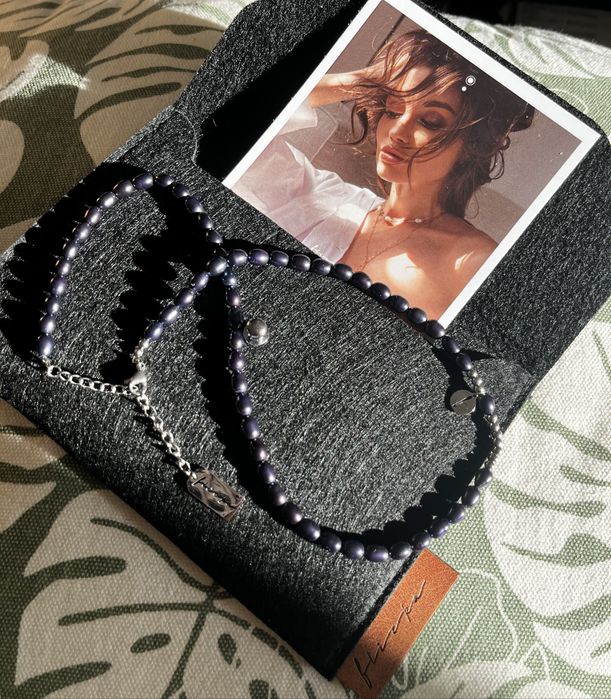 Колие flicka и сет сребърни обици