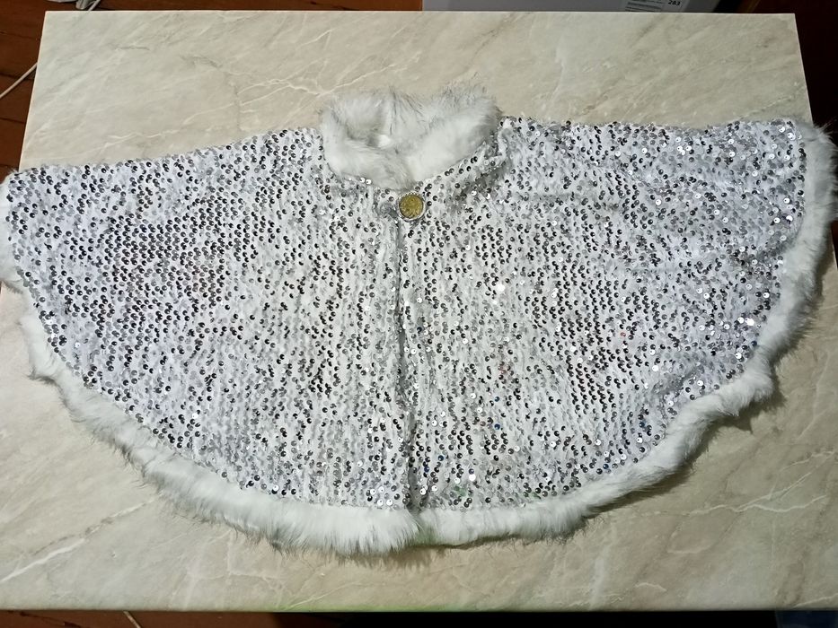 Кокошник-накидка снегурочки, Белоснежки, снежинки.