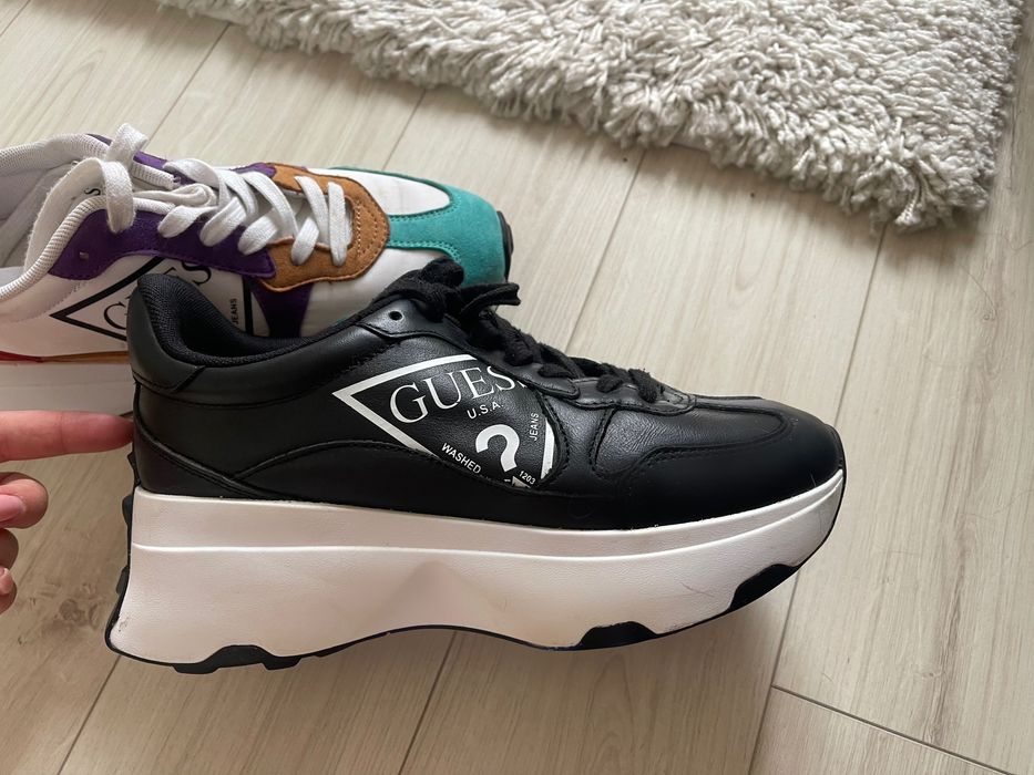 Обувки Guess Кожени