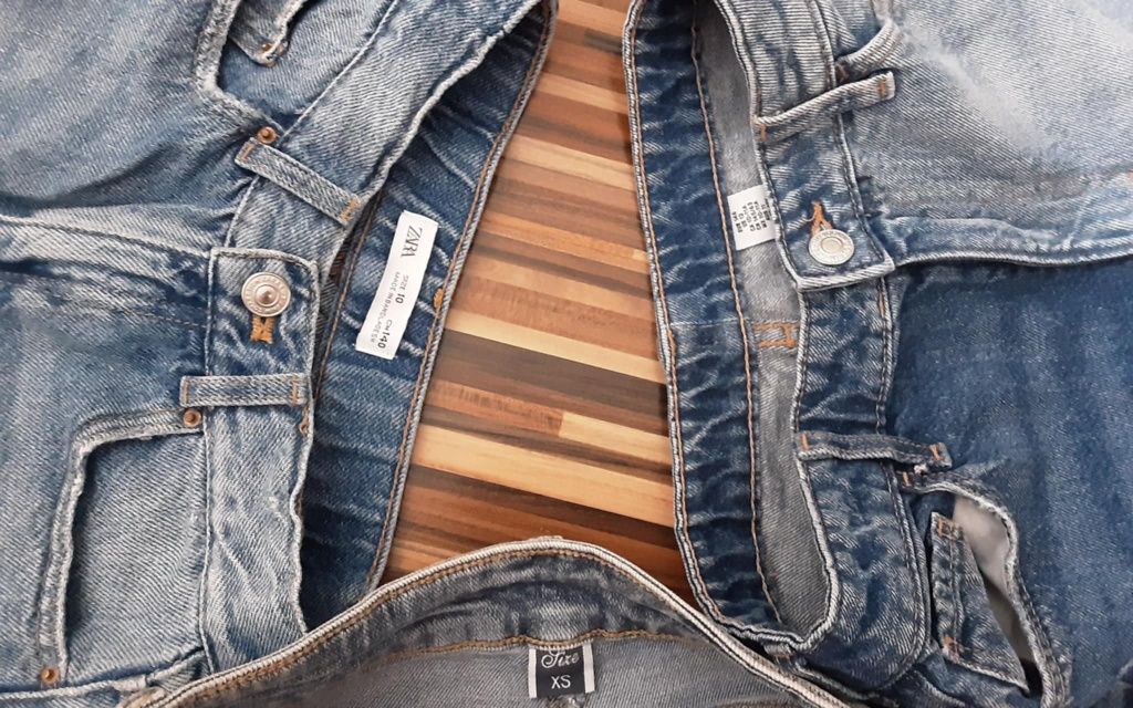 (XS) ZARA-H&M къси дънки 3чифта за 15.00лв