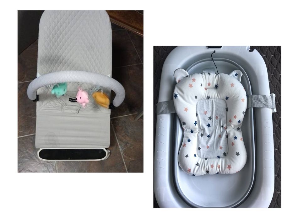 Продам детскую ванночку и шезлонг