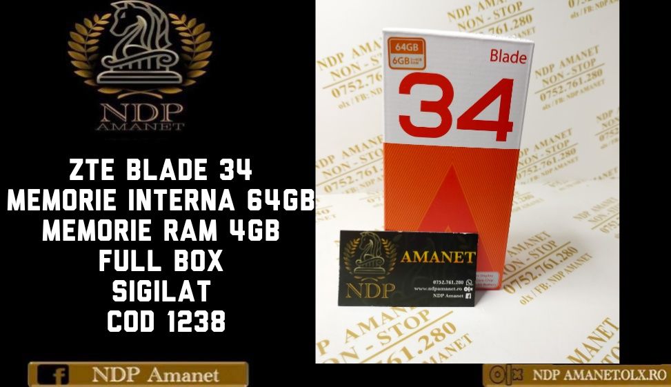 NDP Amanet Brăila ZTE Blade 34 64gb (1238)