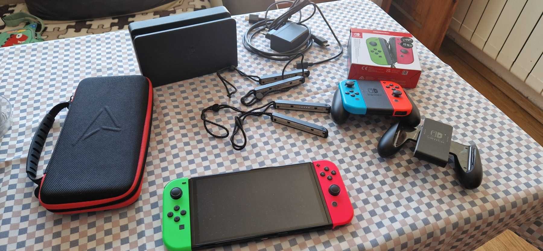 Nintendo switch OLED с подаръци