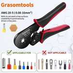 Grasomtools - Cleste sertizat pini tip hexagon 0,08 - 16 mm