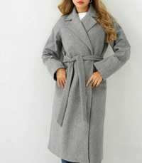 Пальто женское серое 46 размер