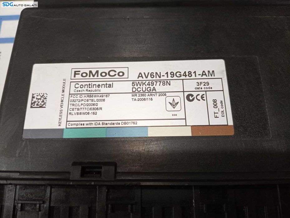 Calculator Modul Confort Comfort Ford C-Max 2006 - 2015 Cod AV6N-19G481-AM [M4320]