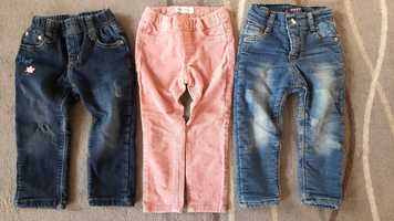 Сет от три панталона - дънки и джинси за момиче, 2 години, размер 98