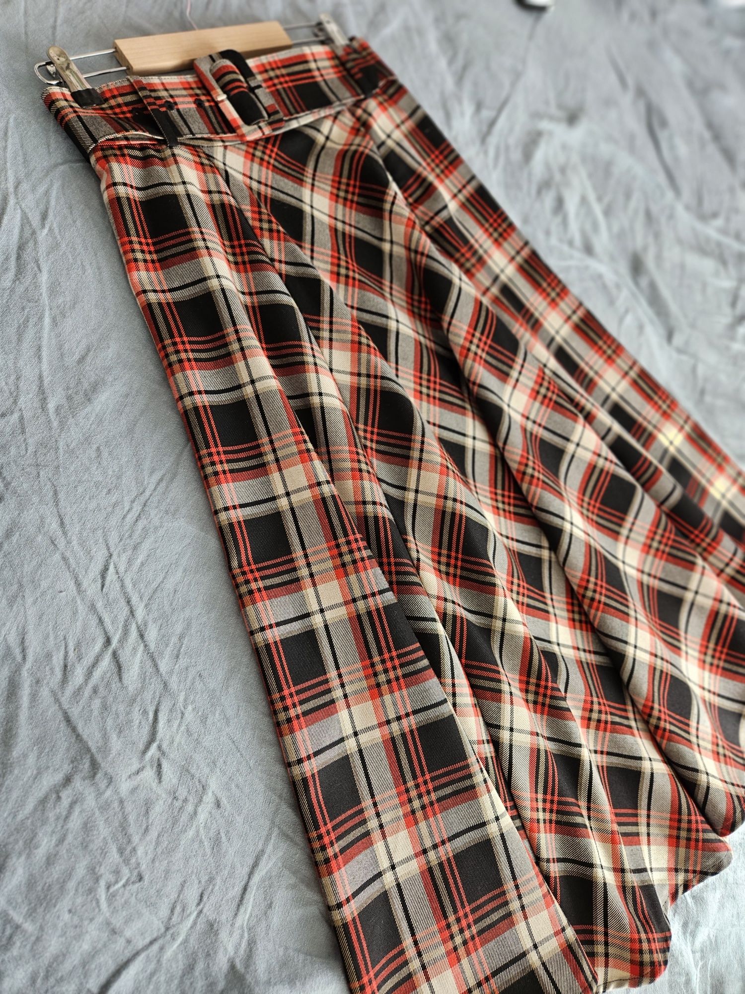 Fusta HM - imprimeu tartan - marime  36