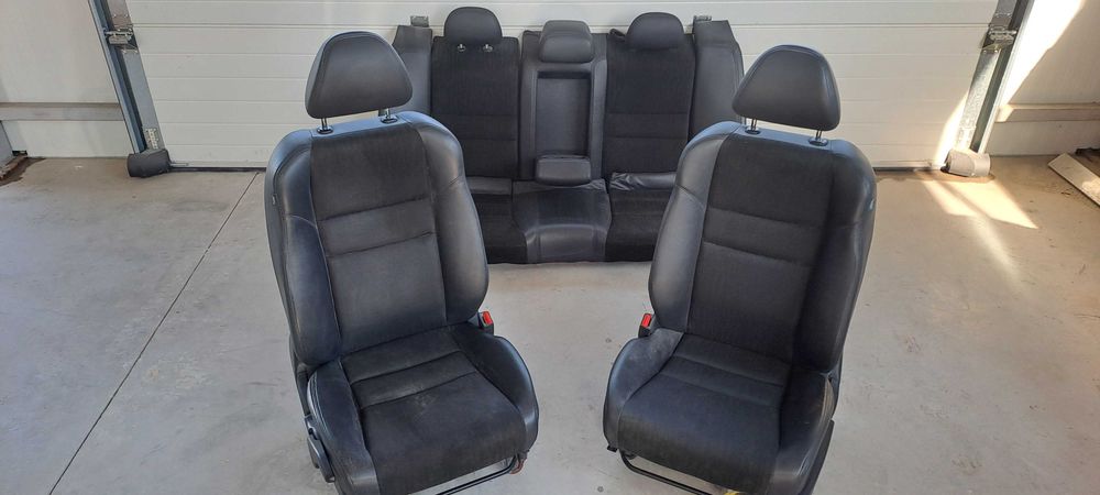 Полукожен салон Honda accord 2008г